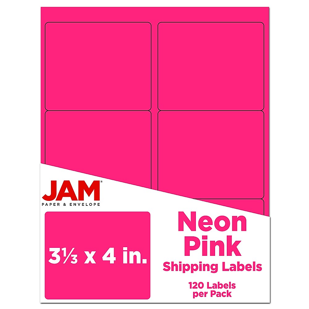 JAM Paper Shipping Labels, 3 1/3