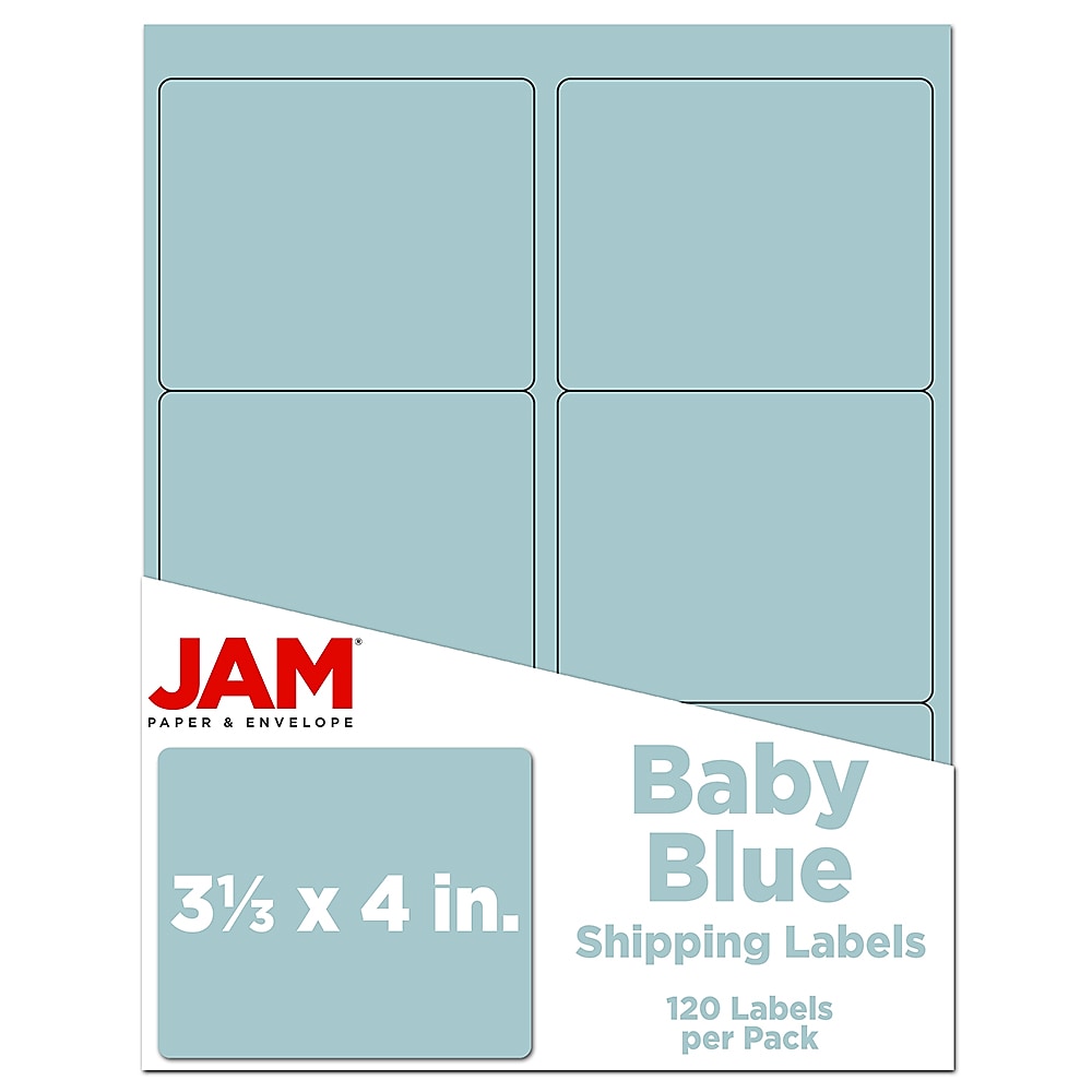 JAM Paper Shipping Labels, 3 3/8