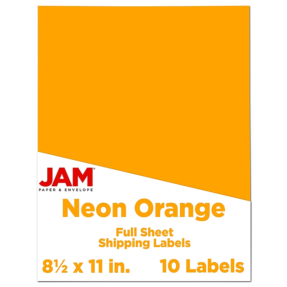 JAM Paper Shipping Labels, 8 1/2