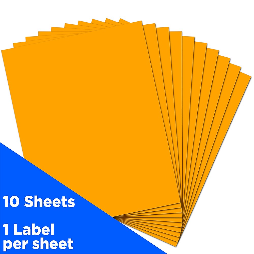 JAM Paper Shipping Labels, 8 1/2