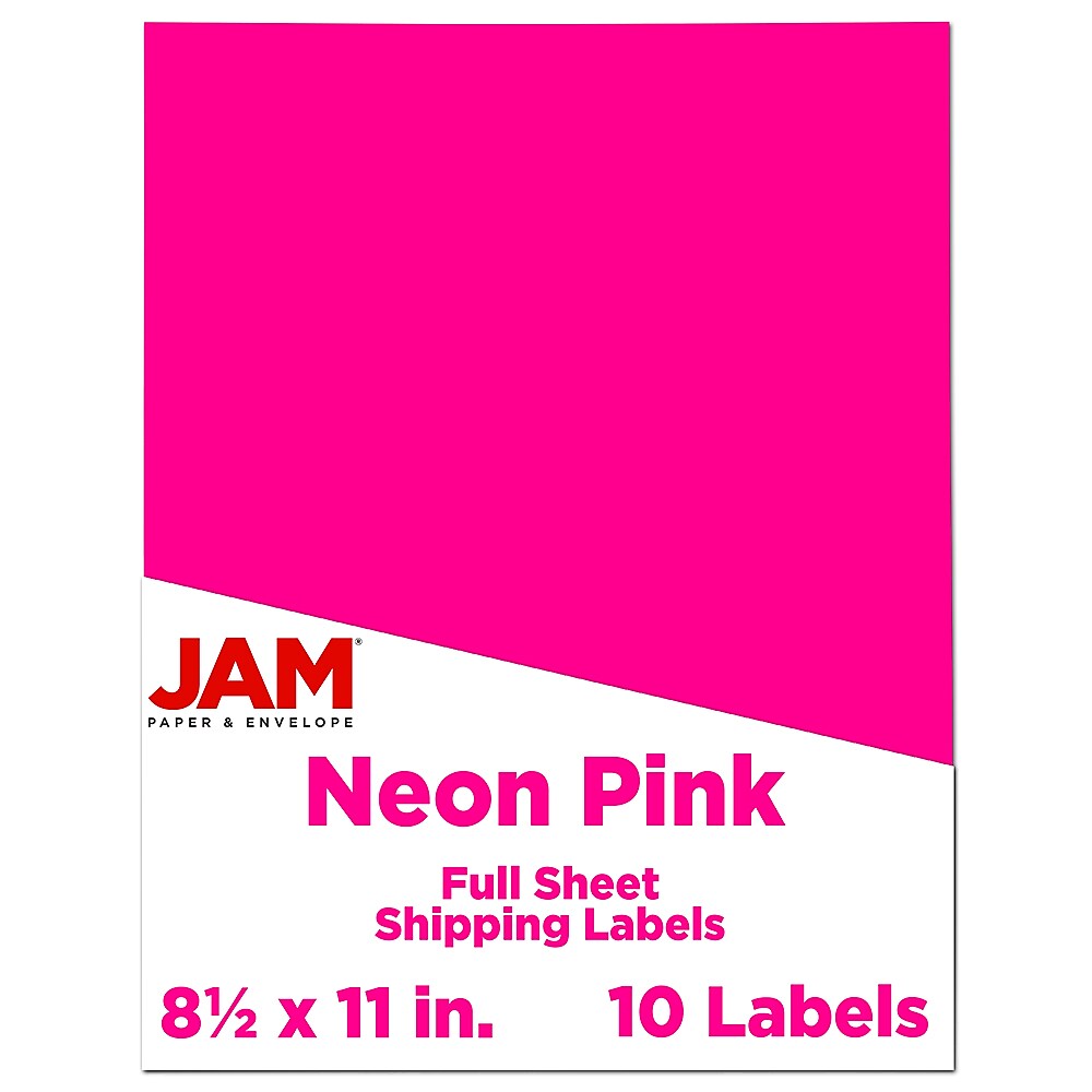 JAM Paper Shipping Labels, 8 1/2