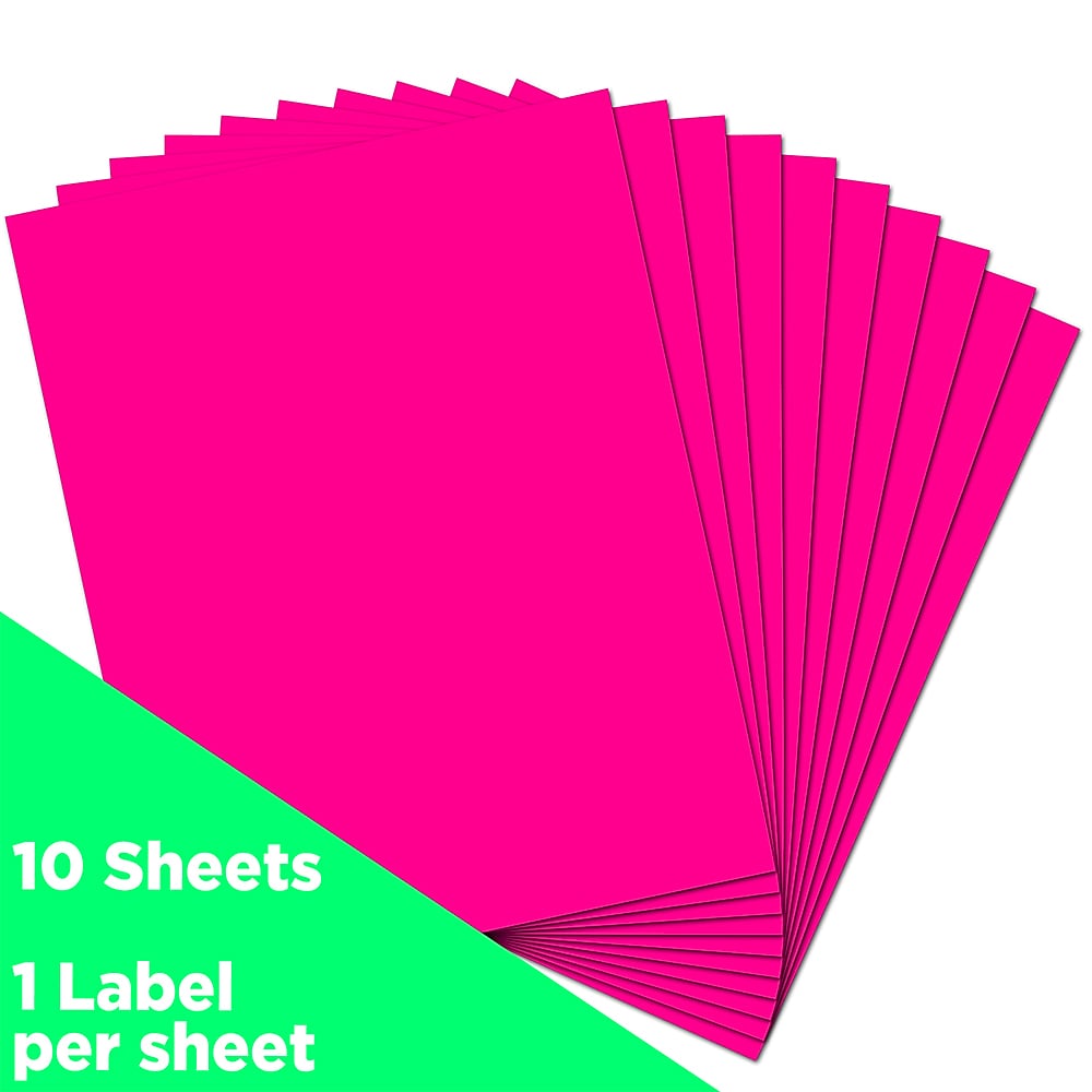 JAM Paper Shipping Labels, 8 1/2