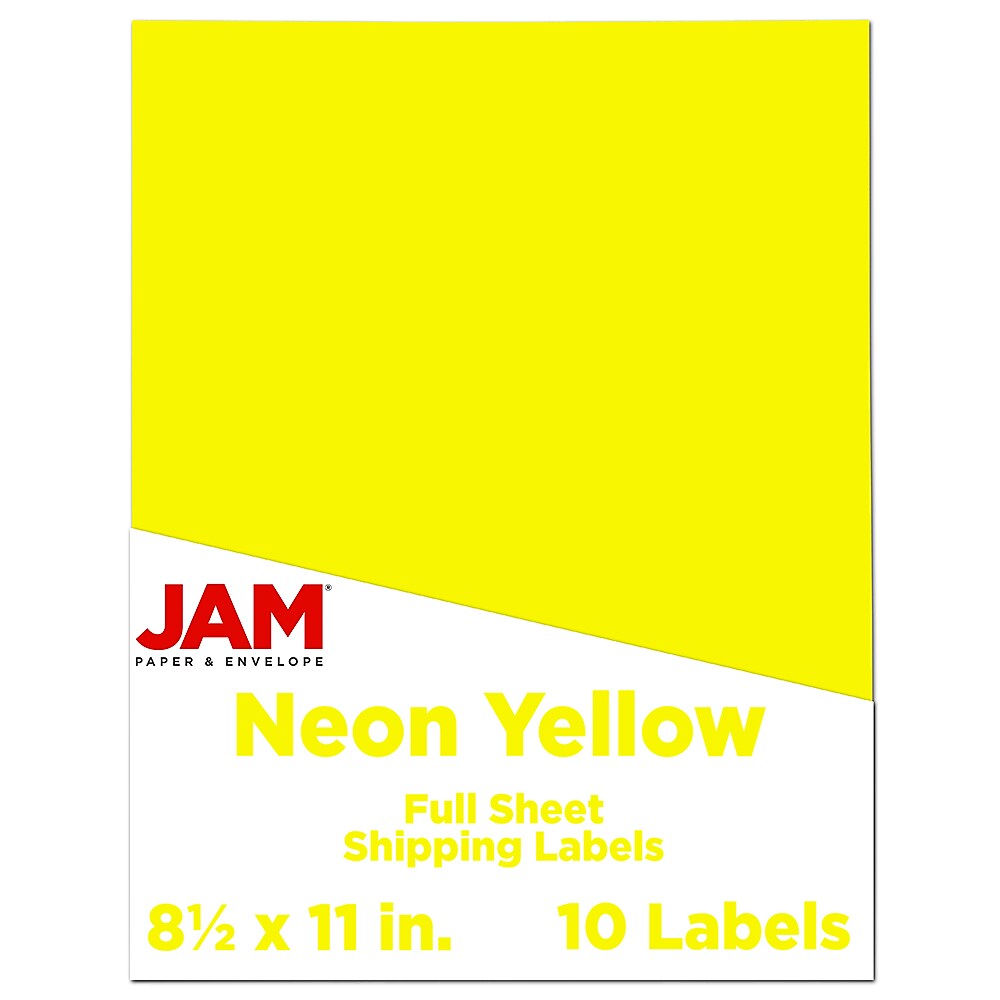 JAM Paper Shipping Labels, 8 1/2