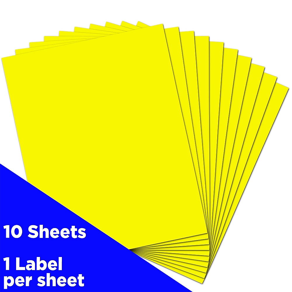 JAM Paper Shipping Labels, 8 1/2
