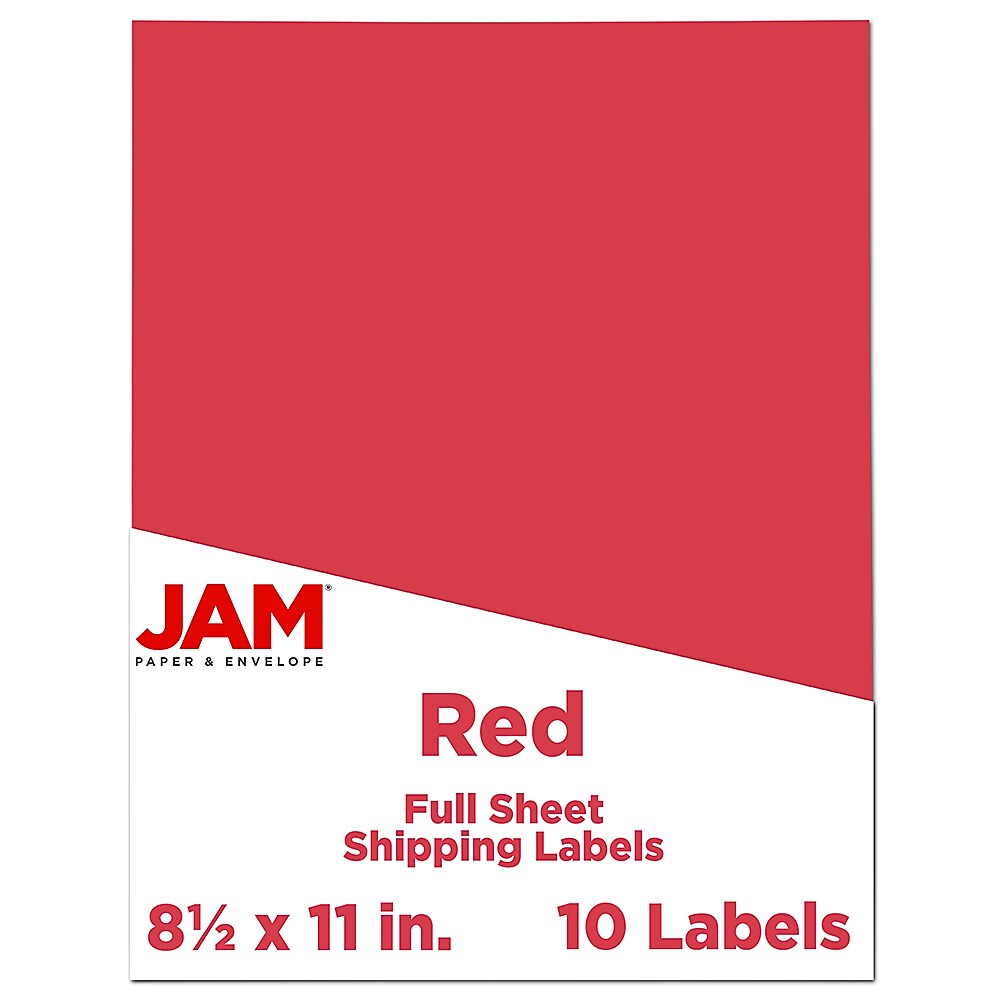 JAM Paper Shipping Labels, 8 1/2