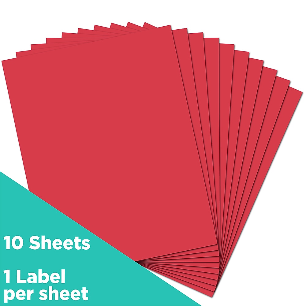 JAM Paper Shipping Labels, 8 1/2