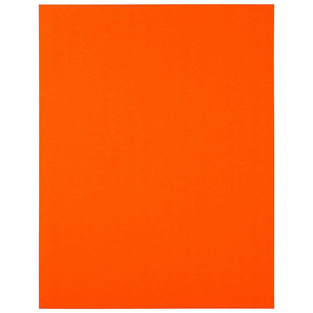 JAM Paper Shipping Labels, Full Page, 8 1/2 x 11 Sticker Paper, Neon Red, 1 Label/Sheet, 10 Labels/Pack