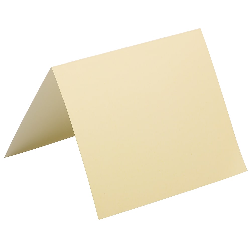 JAM Paper Smooth Notecards, Ivory, 100/Pack
