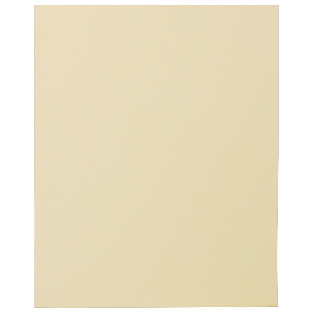 JAM Paper Smooth Notecards, Ivory, 100/Pack