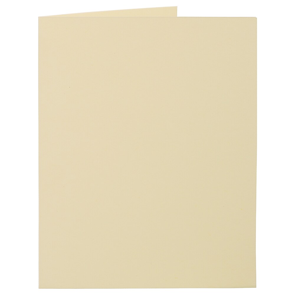 JAM Paper Smooth Notecards, Ivory, 100/Pack