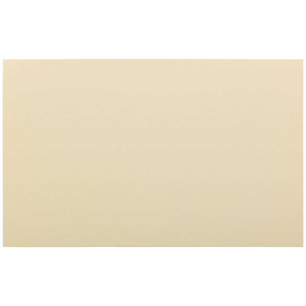 JAM Paper Smooth Notecards, Ivory, 100/Pack