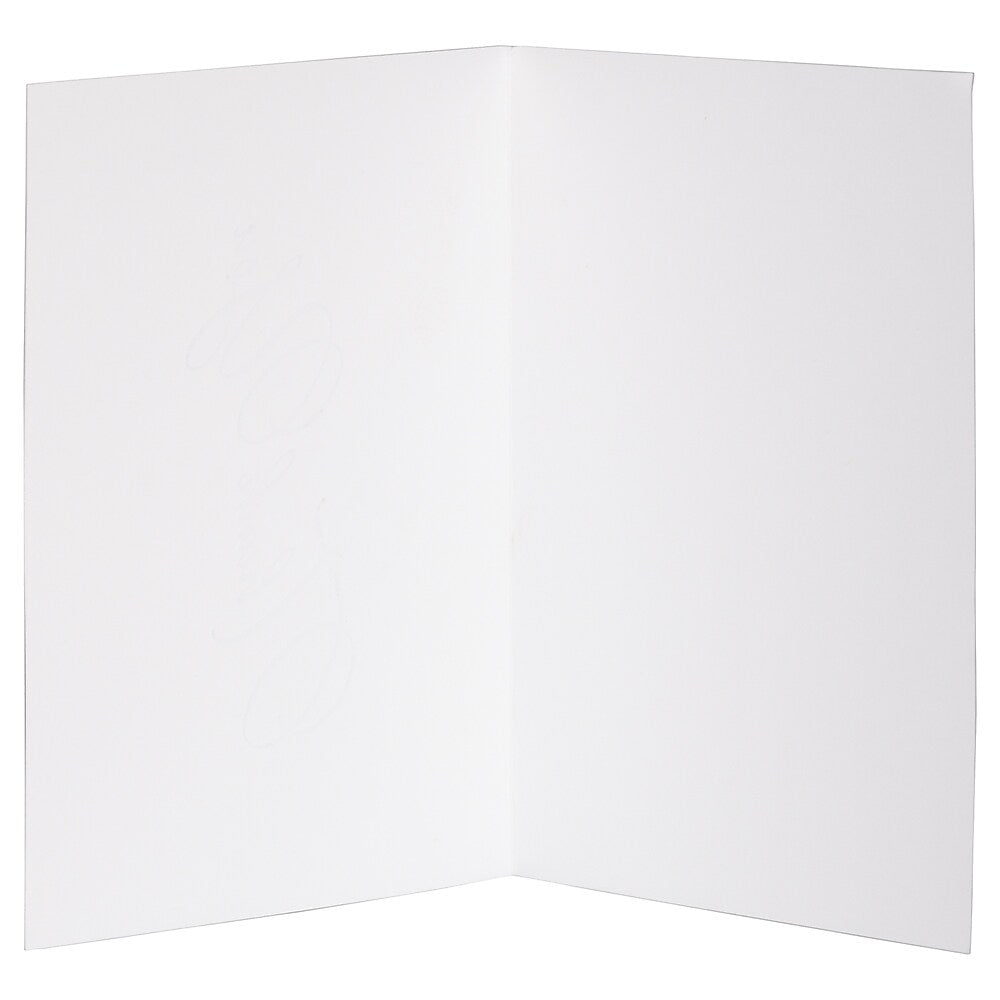 JAM PAPER Thank You Card Sets, White Care with Gold Script & Black Linen Envelopes, 25 Cards and Envelopes