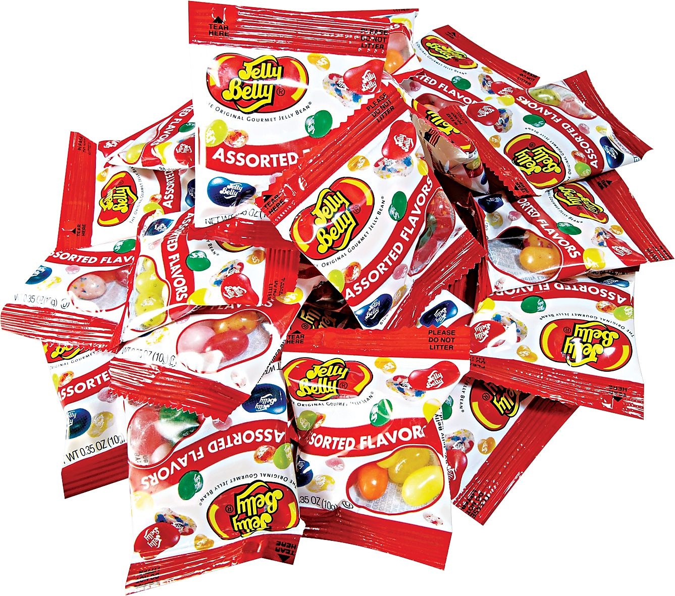 Jelly Belly® Jelly Beans, 0.35 oz, Assorted, 300/Carton
