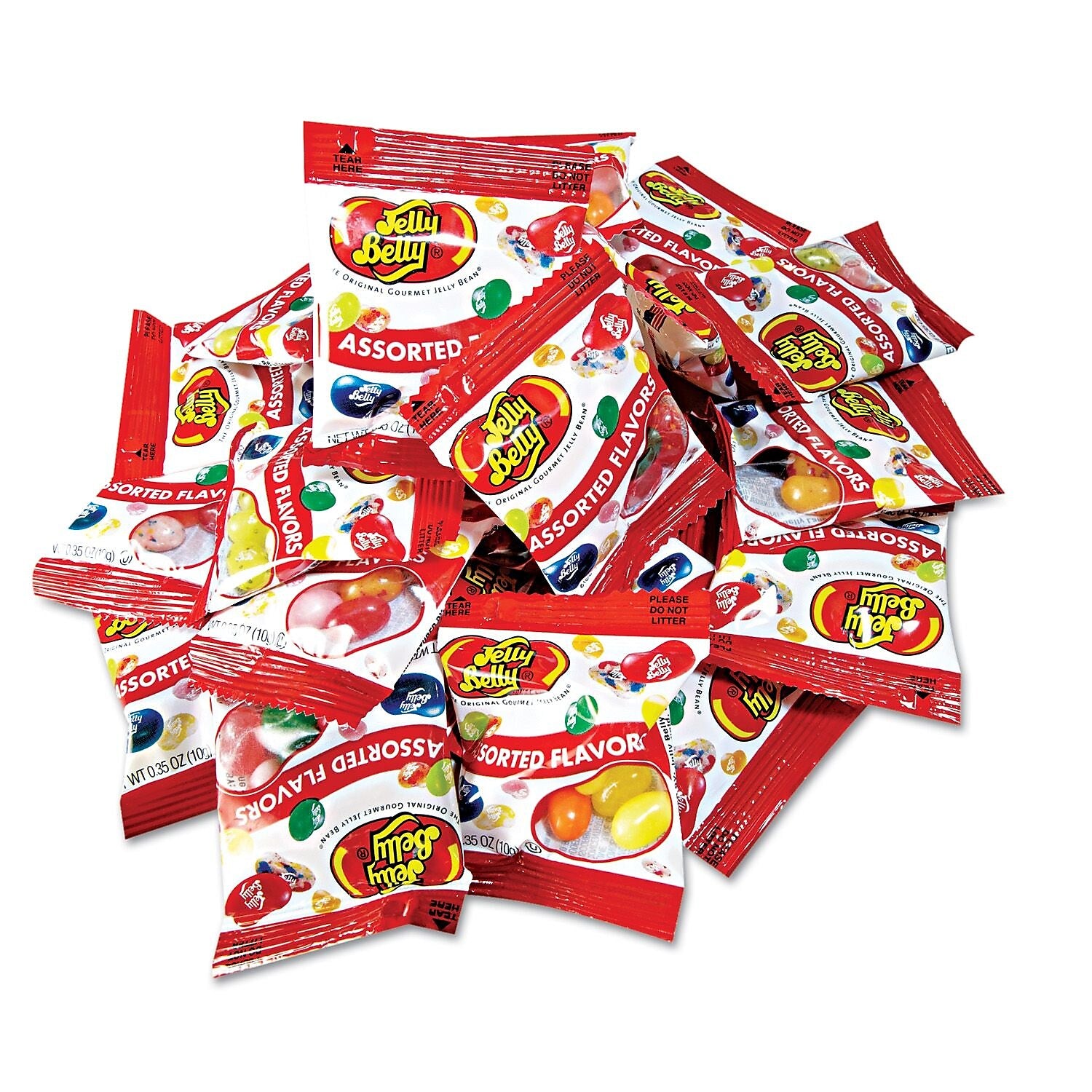 Jelly Belly® Jelly Beans, 0.35 oz, Assorted, 300/Carton