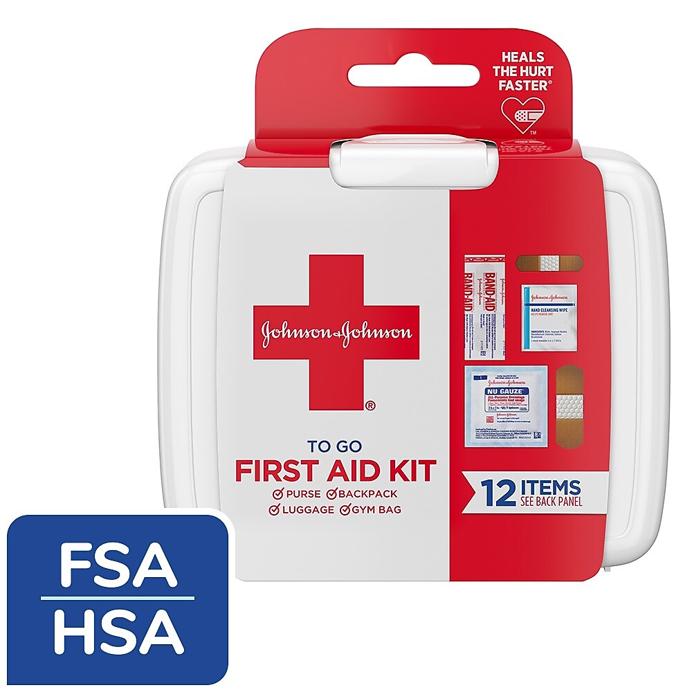Johnson & Johnson First Aid to Go, 12 Pieces
