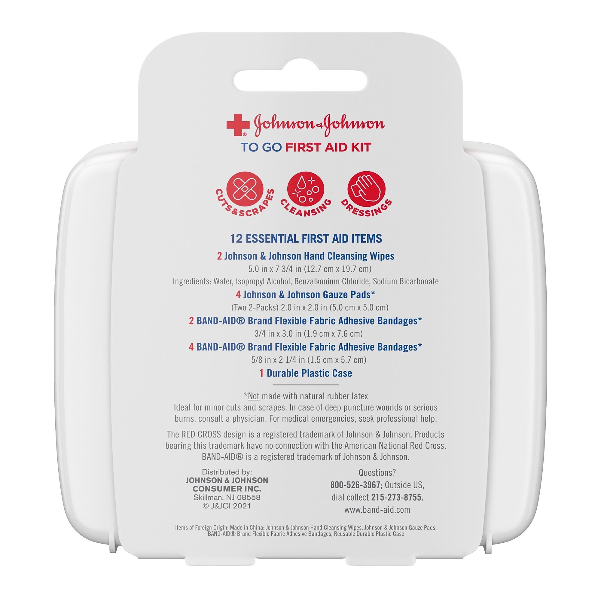 Johnson & Johnson First Aid to Go, 12 Pieces