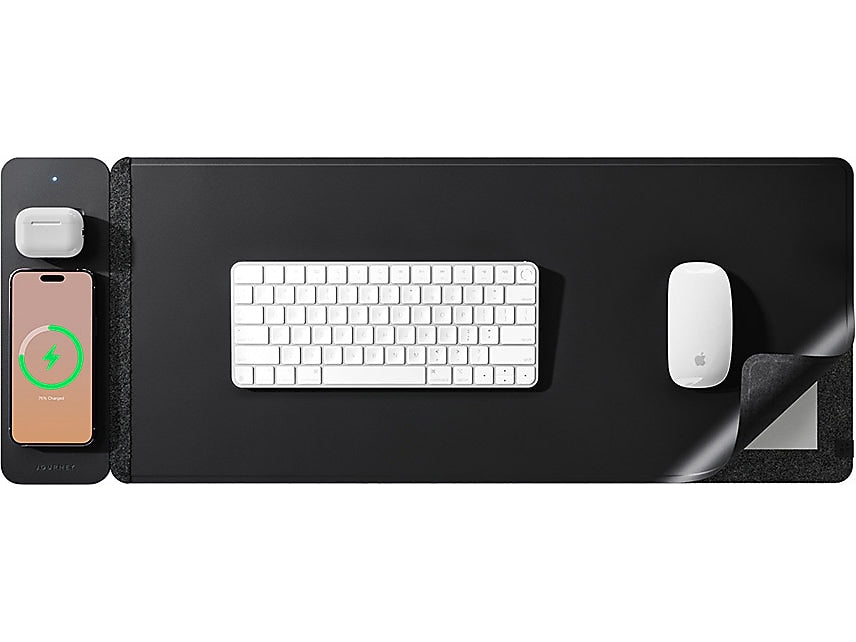 JOURNEY ALTI SLIM Vegan Leather/Felt Desk Pad, 11.8
