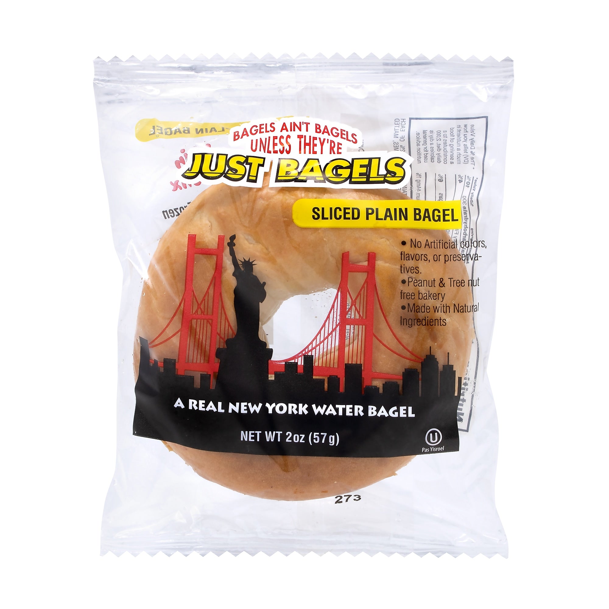 Just Bagel's Mini Plain Bagels, 2 oz., 60/Pack