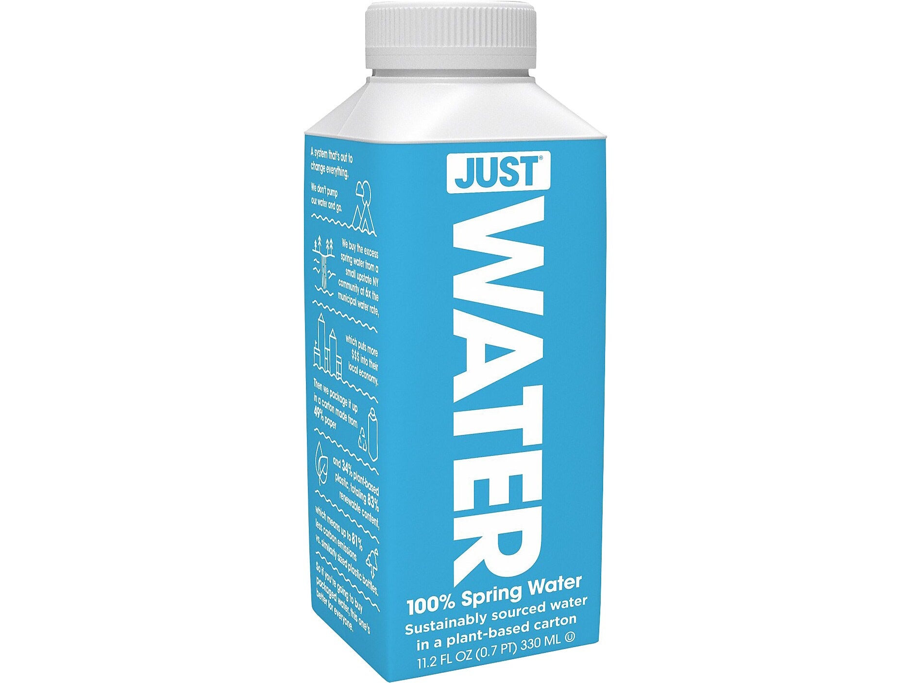 Just Water, 11.2 Oz., 24/Carton