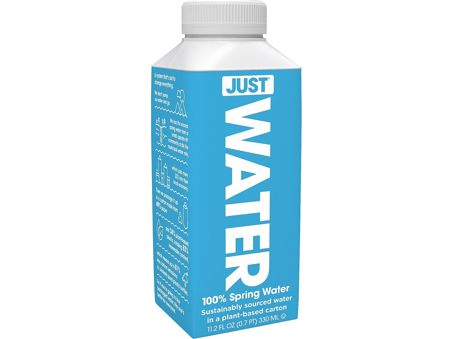 Just Water, 11.2 Oz., 24/Carton
