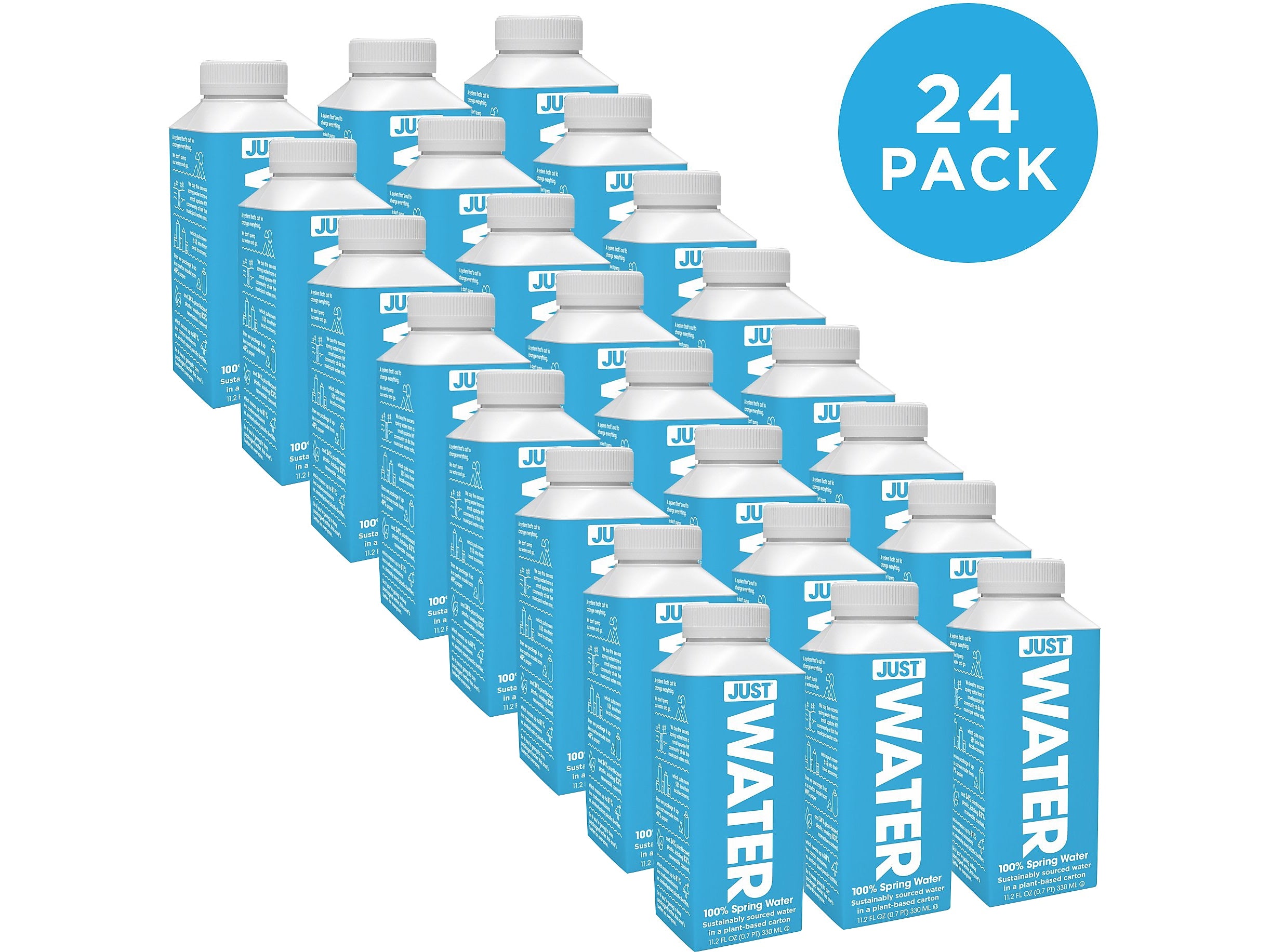 Just Water, 11.2 Oz., 24/Carton