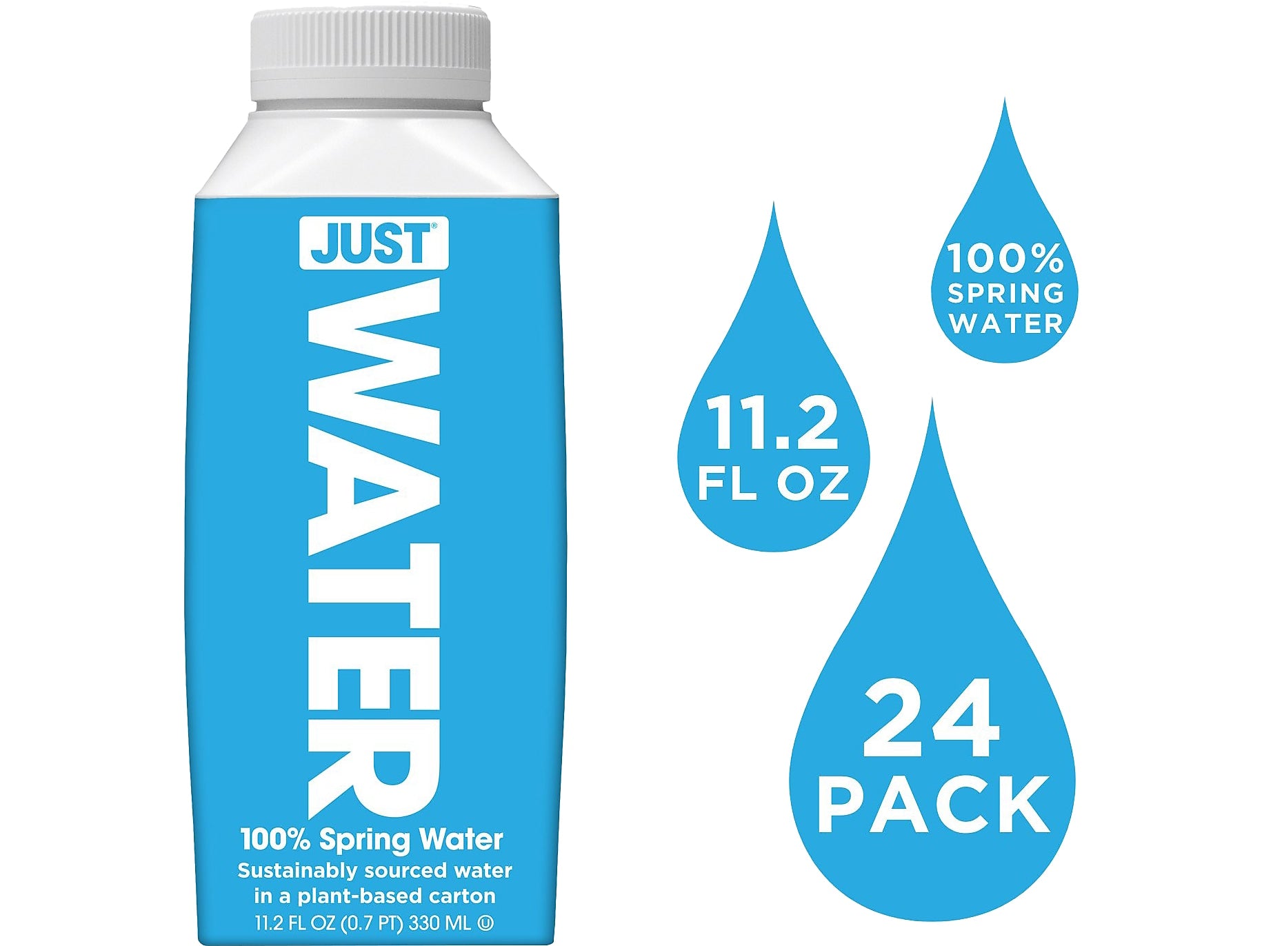 Just Water, 11.2 Oz., 24/Carton