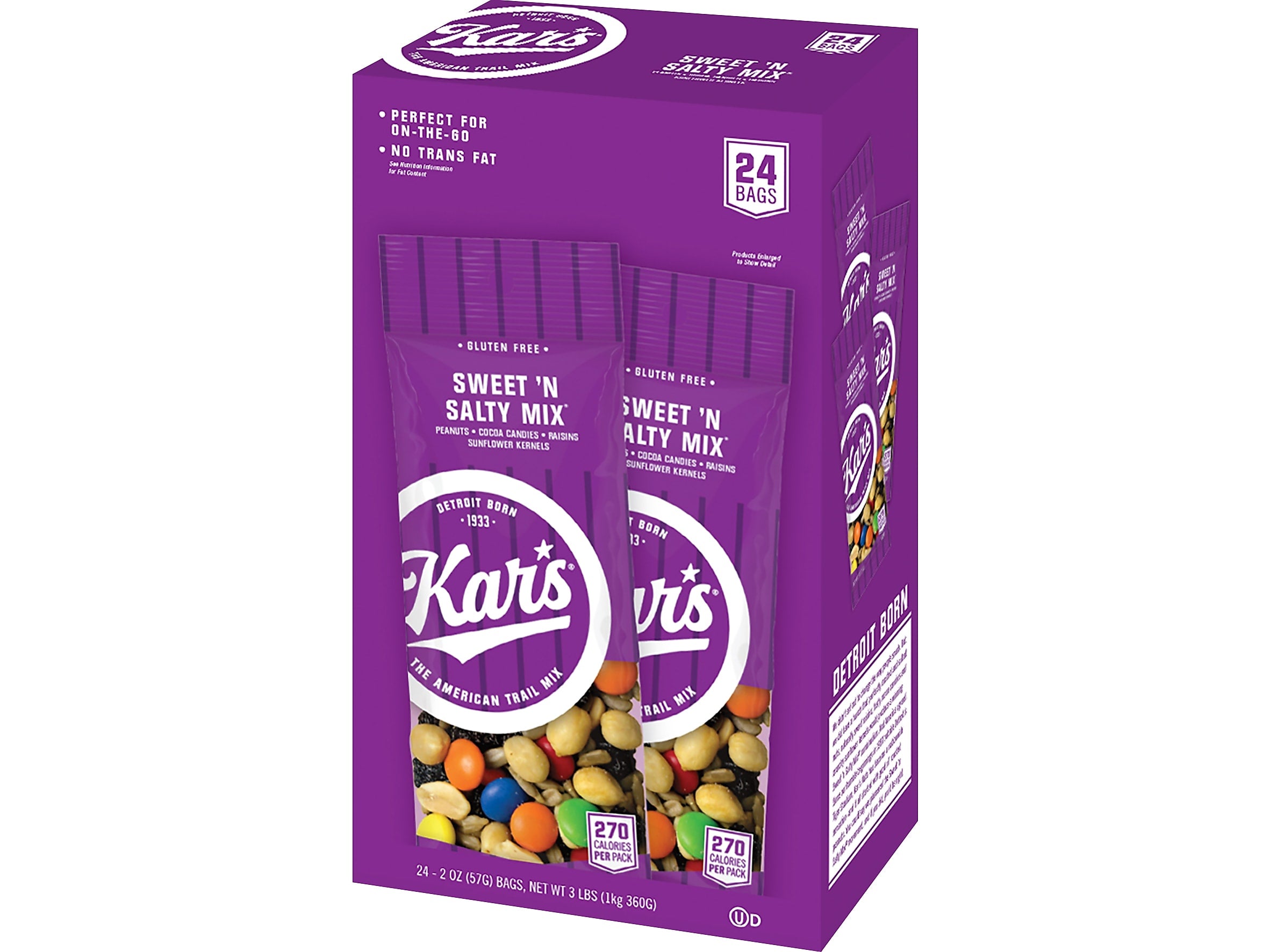 Kar's Gluten Free Sweet N' Salty Snack Mix, 2 oz., 24 Bags/Pack