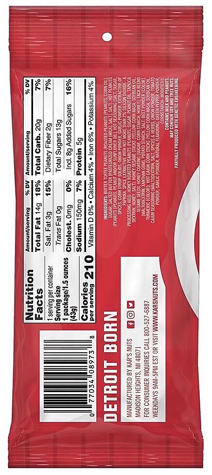 Kar's Variety Trail Mix, 1.75 oz., 24 Bags/Pack