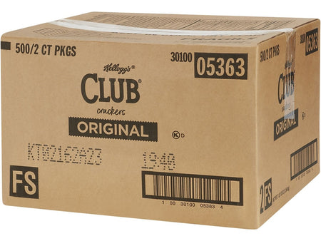 Kellogg's Club Original Crackers, 0.25 oz., 500 Packs/Box, 500/Pack