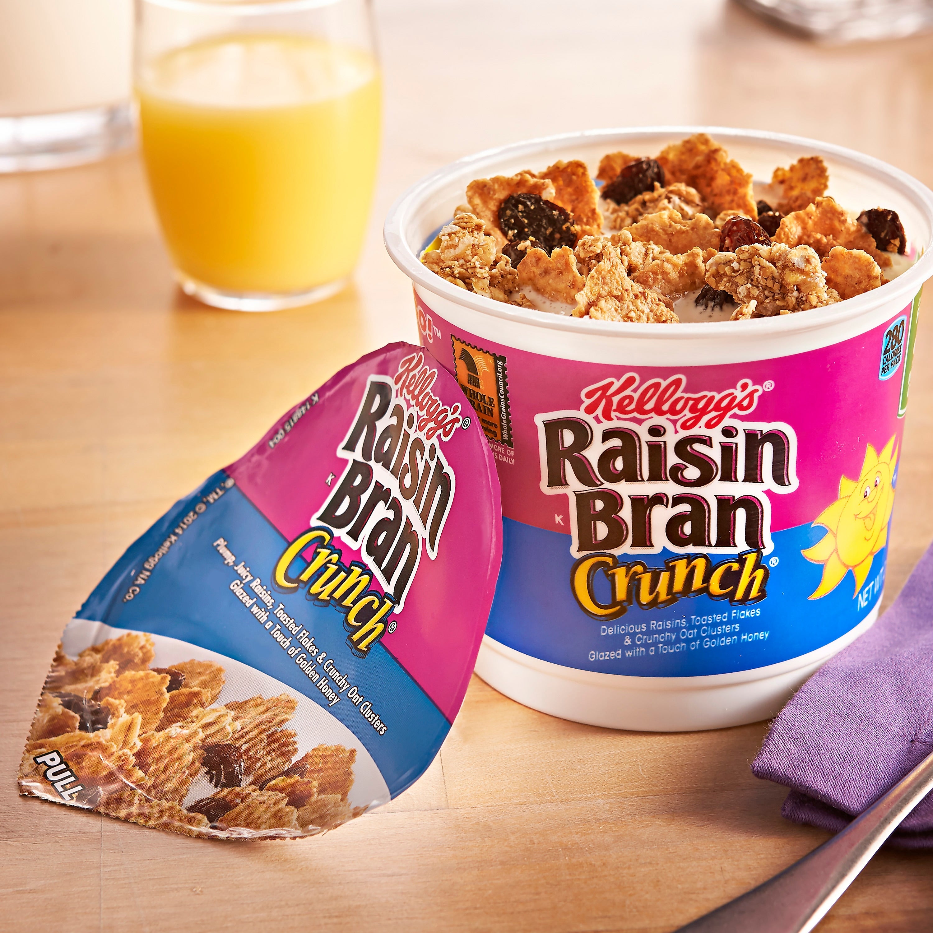 Kellogg's Raisin Bran Crunch Cereal, 2.8 oz., 6/Box