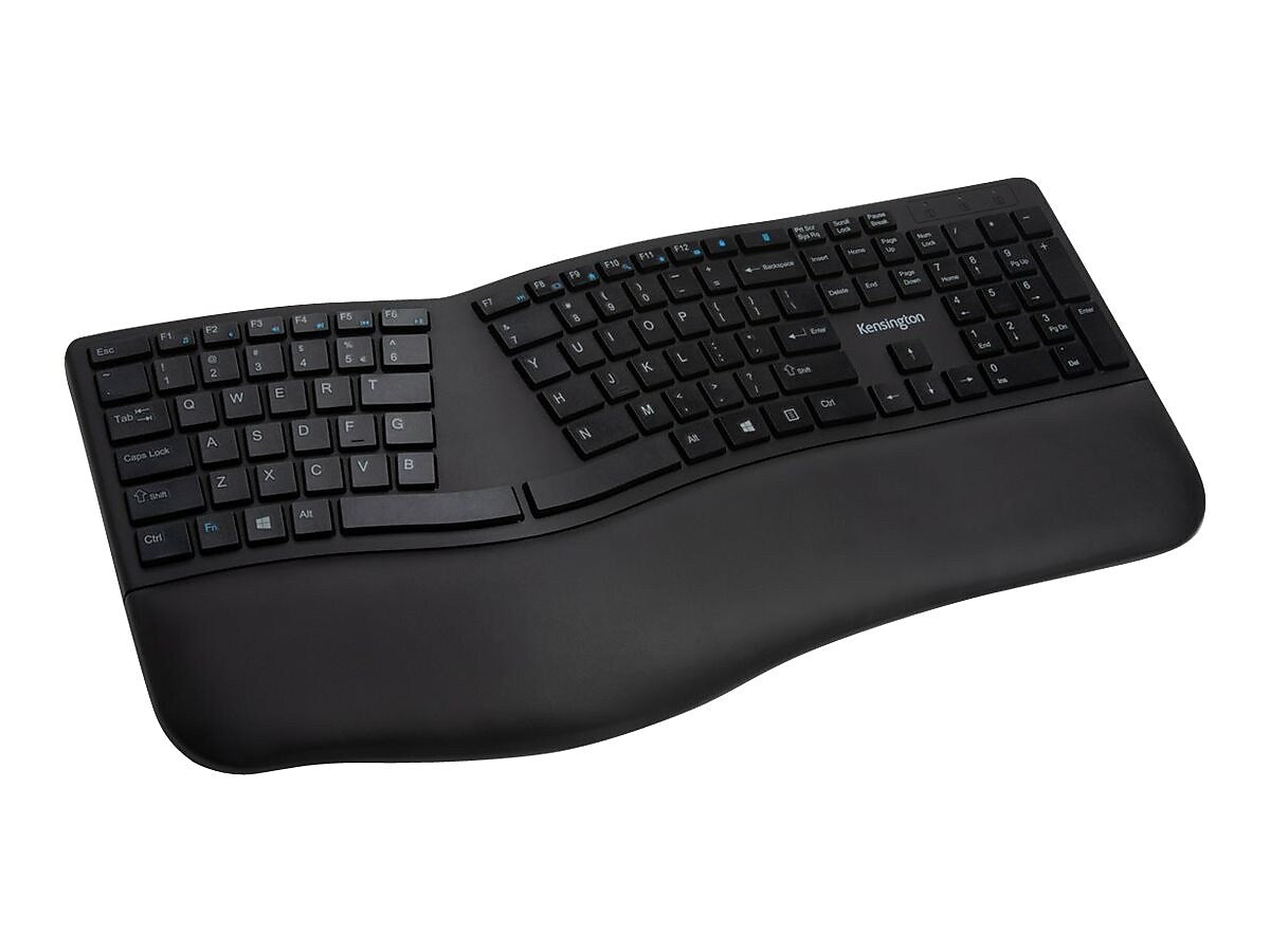 Kensington Pro Fit Ergo Wireless Keyboard, Black