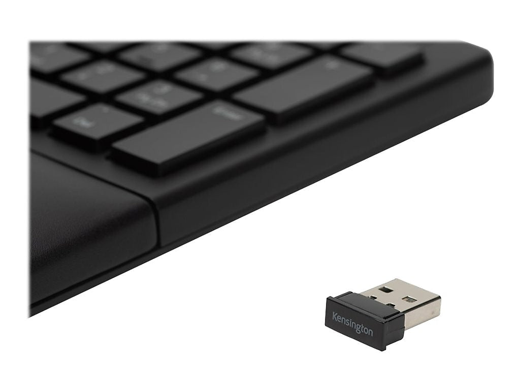 Kensington Pro Fit Ergo Wireless Keyboard, Black