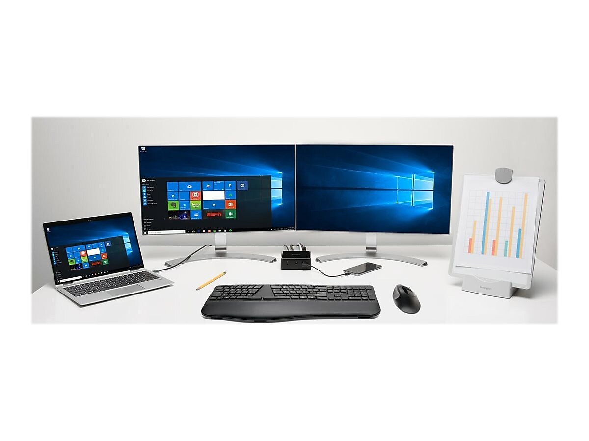 Kensington Pro Fit Ergo Wireless Keyboard, Black