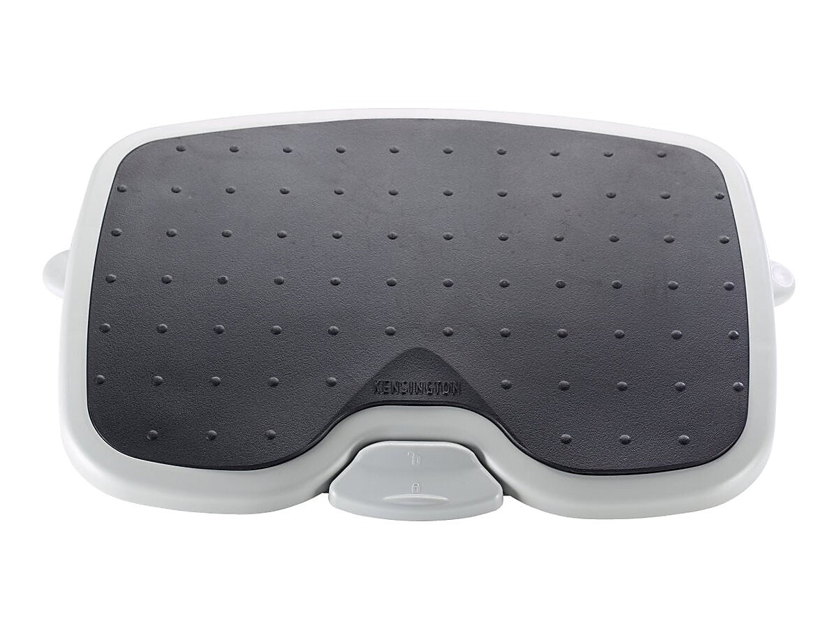 Kensington SmartFit Solemate Plus Tilt Adjustable Footrests, Platinum/Gray