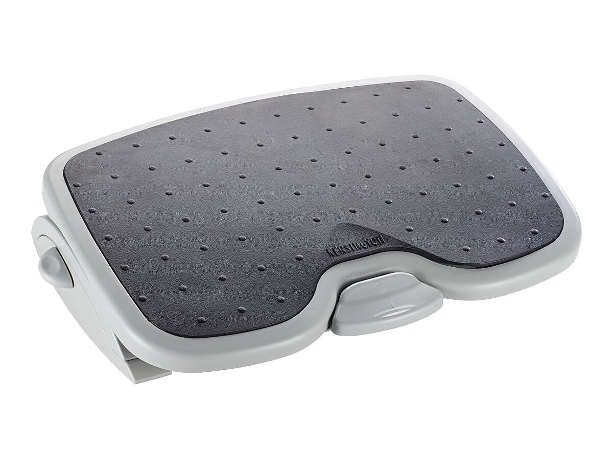 Kensington SmartFit Solemate Plus Tilt Adjustable Footrests, Platinum/Gray