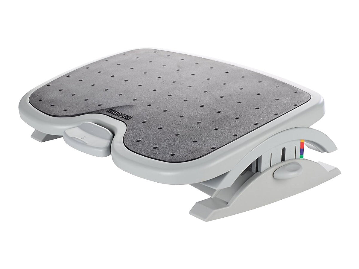 Kensington SmartFit Solemate Plus Tilt Adjustable Footrests, Platinum/Gray