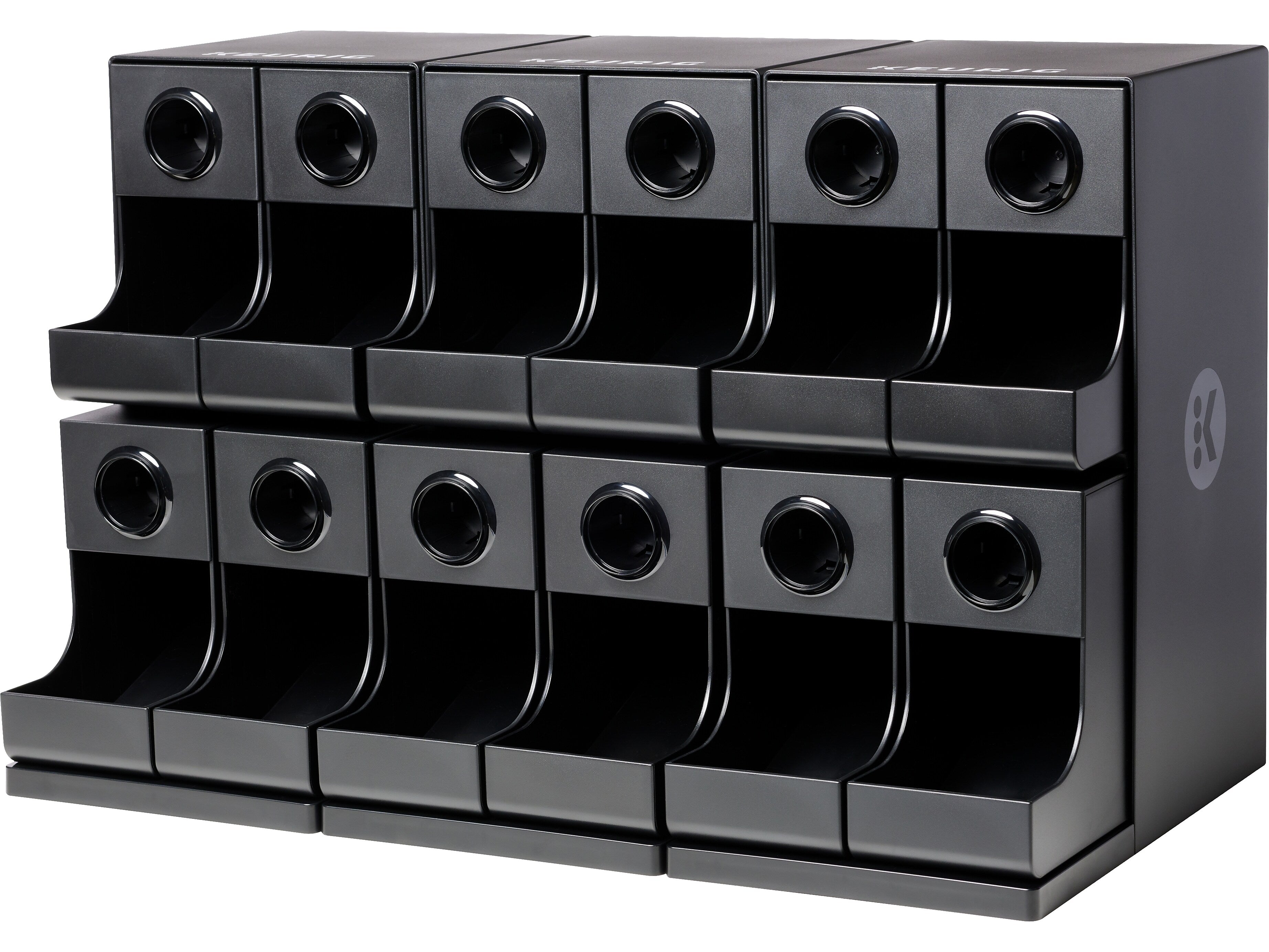 Keurig 12-Compartment Coffee Organizer, Black