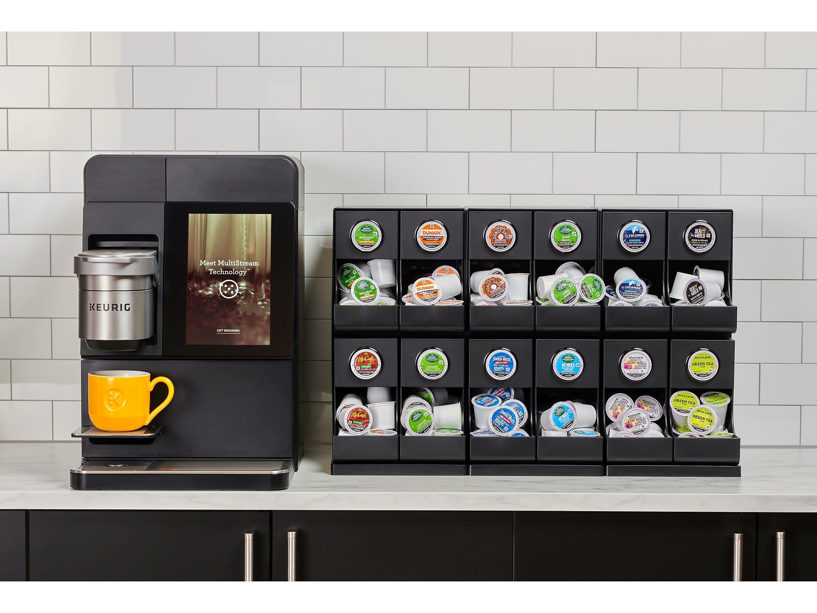 Keurig 12-Compartment Coffee Organizer, Black