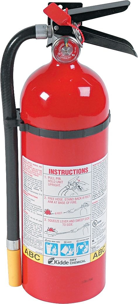 Kidde Pro Line Rechargeable 3A-40B:C Dry Chemical Fire Extinguisher, 5 ...