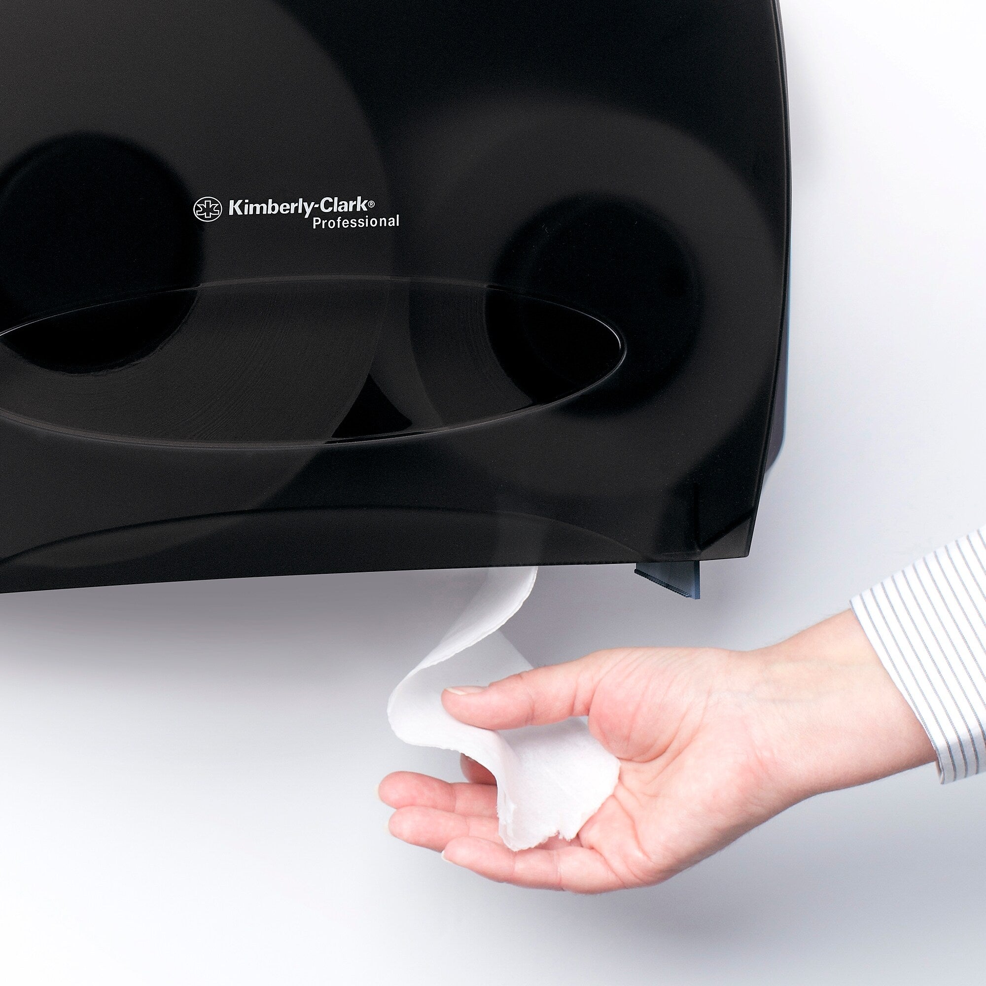 Kimberly-Clark Professional JRT Jr. Escort Jumbo Roll Bathroom Tissue Dispenser with Stub Roll