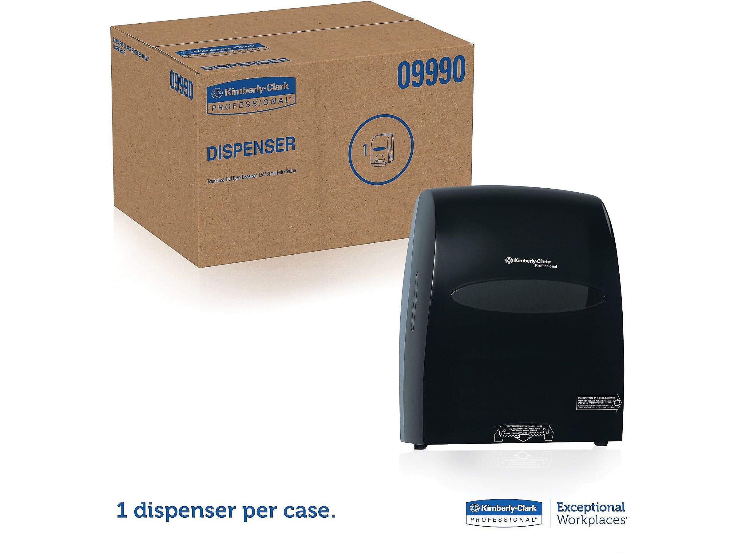 Kimberly-Clark Professional Sanitouch Hardwound Paper Towel Dispenser, Smoke