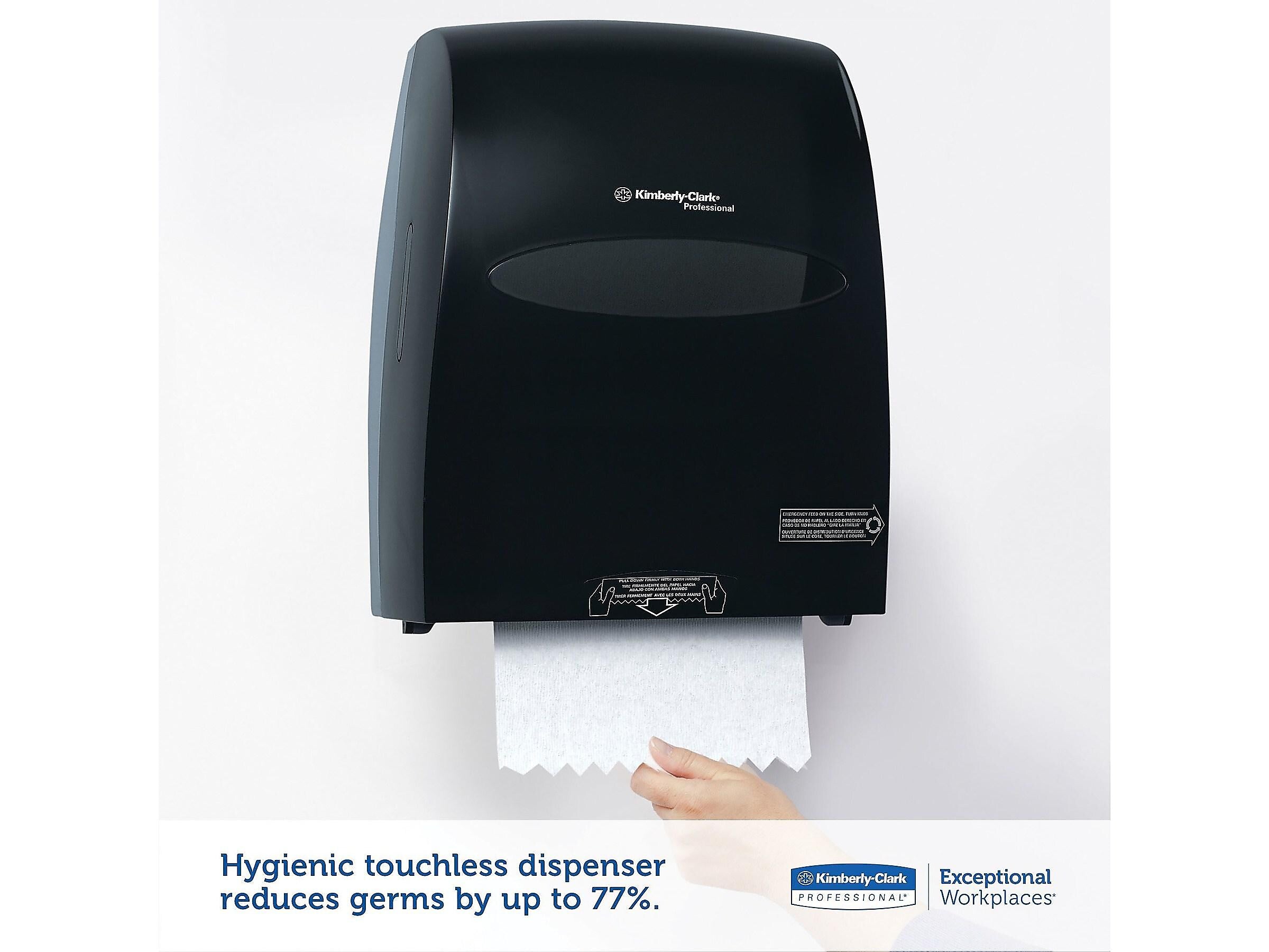 Kimberly-Clark Professional Sanitouch Hardwound Paper Towel Dispenser, Smoke