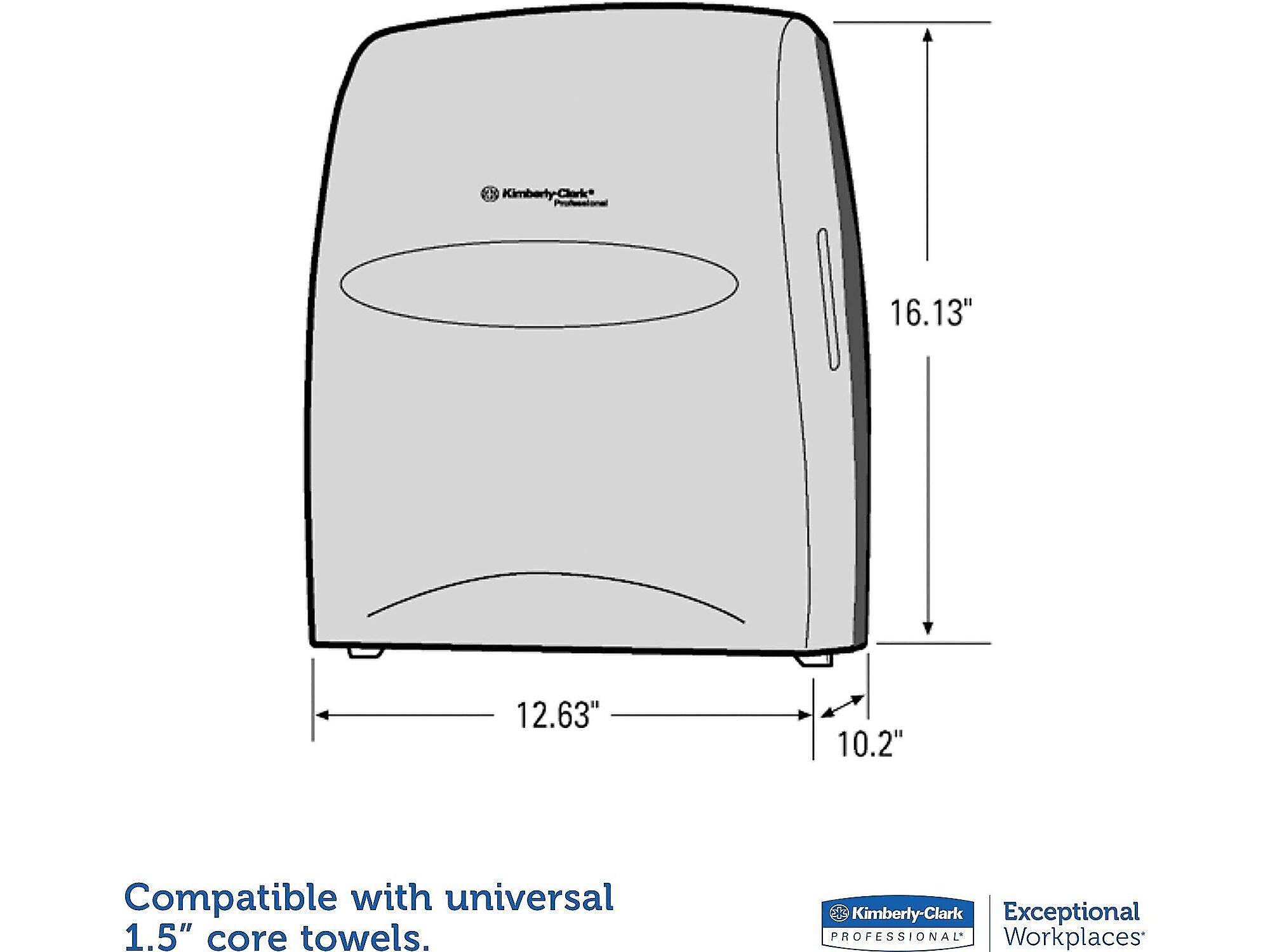 Kimberly-Clark Professional Sanitouch Hardwound Paper Towel Dispenser, Smoke