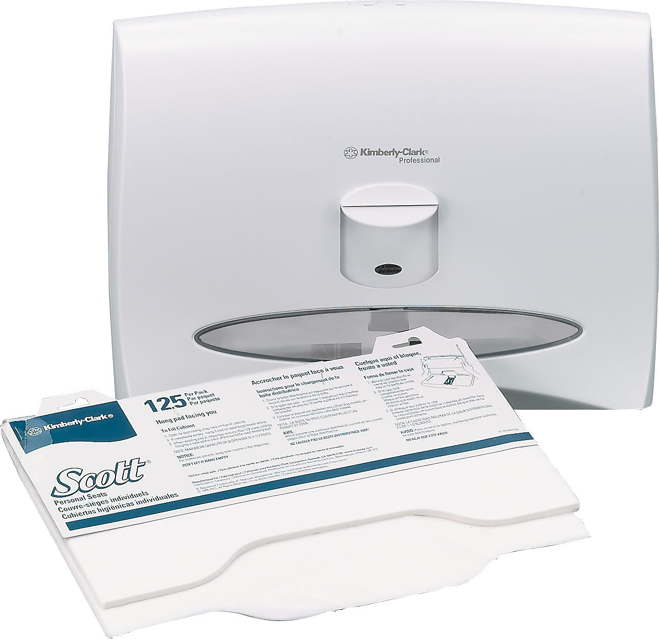 Kimberly Clark® Windows™ Toilet Seat Cover Dispenser, White Pearl, 13