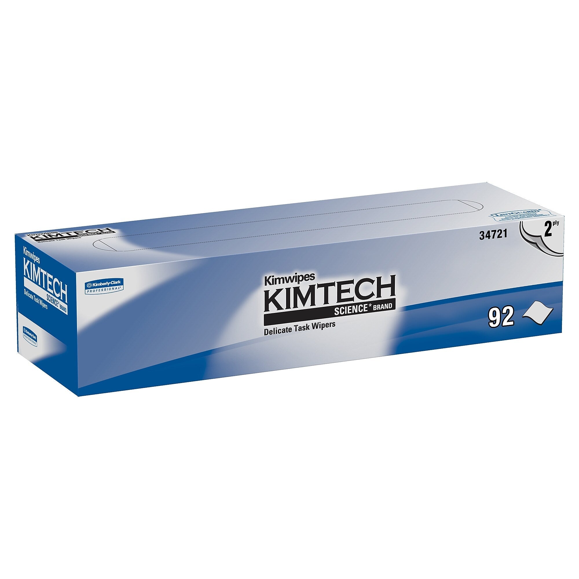 Kimtech Science Kimwipes Delicate Task Wipers, 2-ply, White, 92 Sheets/Box , 15 Boxes/Case