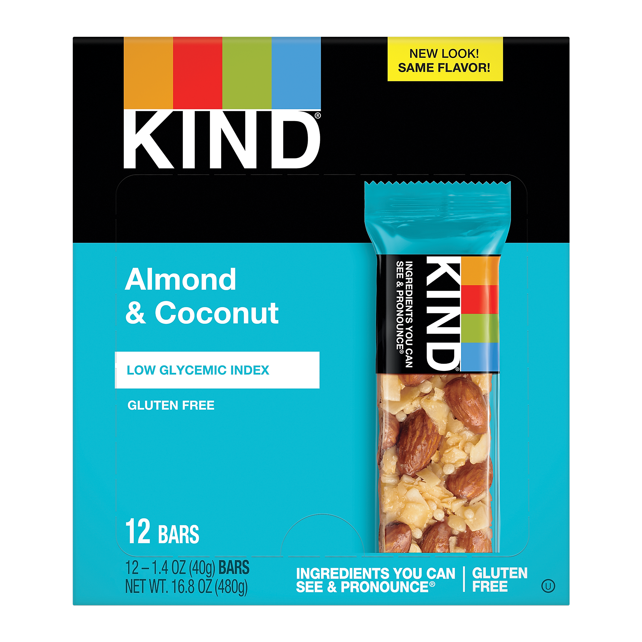 KIND Bar, Almond & Coconut, 1.4 Oz., 12/Box