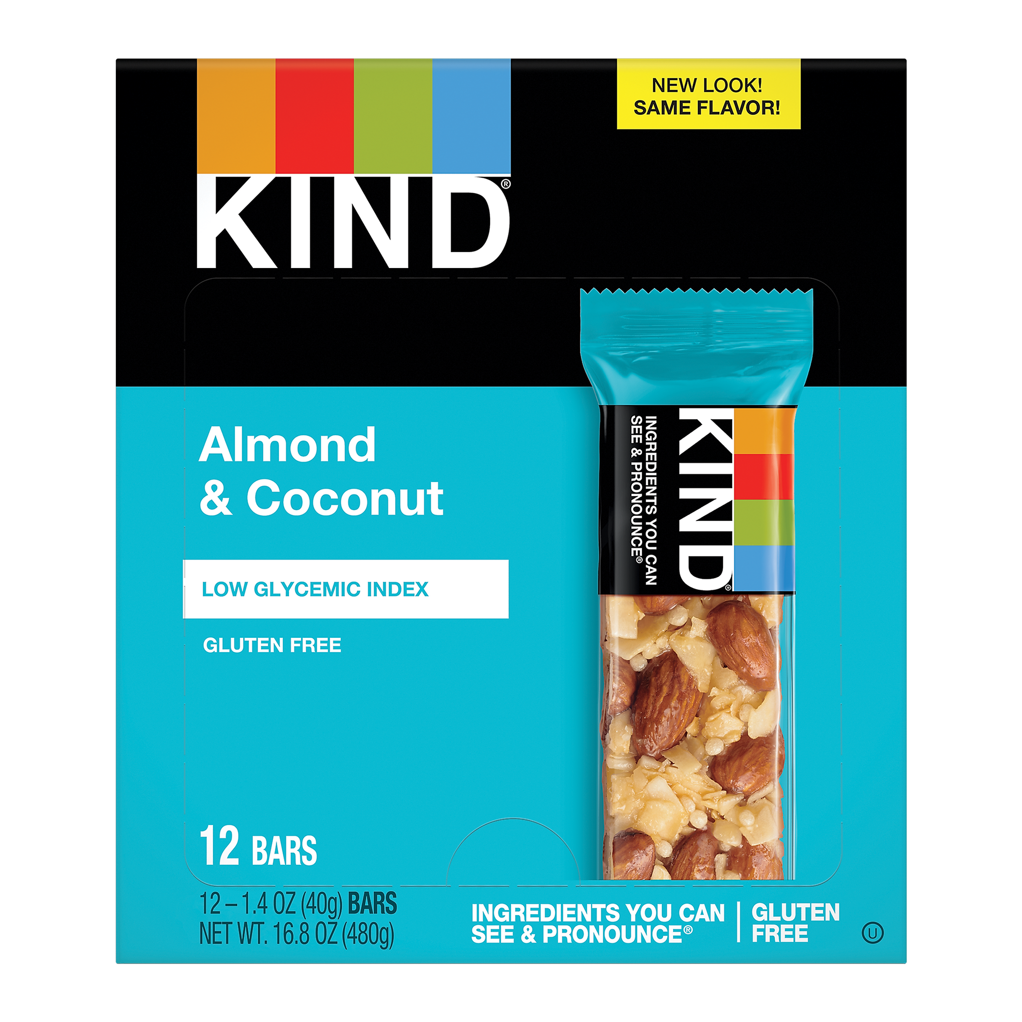 KIND Bar, Almond & Coconut, 1.4 Oz., 12/Box