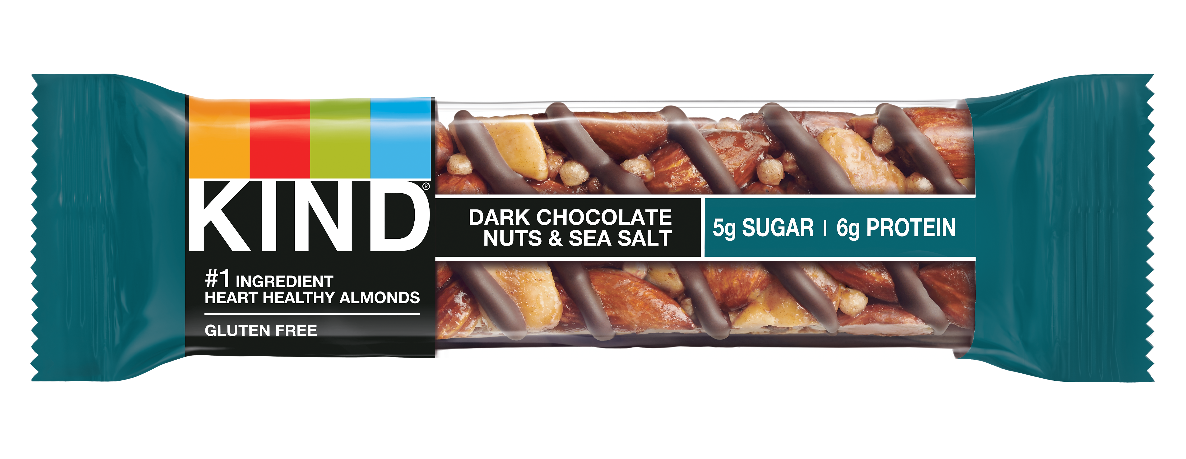 KIND Bar, Dark Chocolate Nuts & Sea Salt, 1.4 Oz., 12/Box