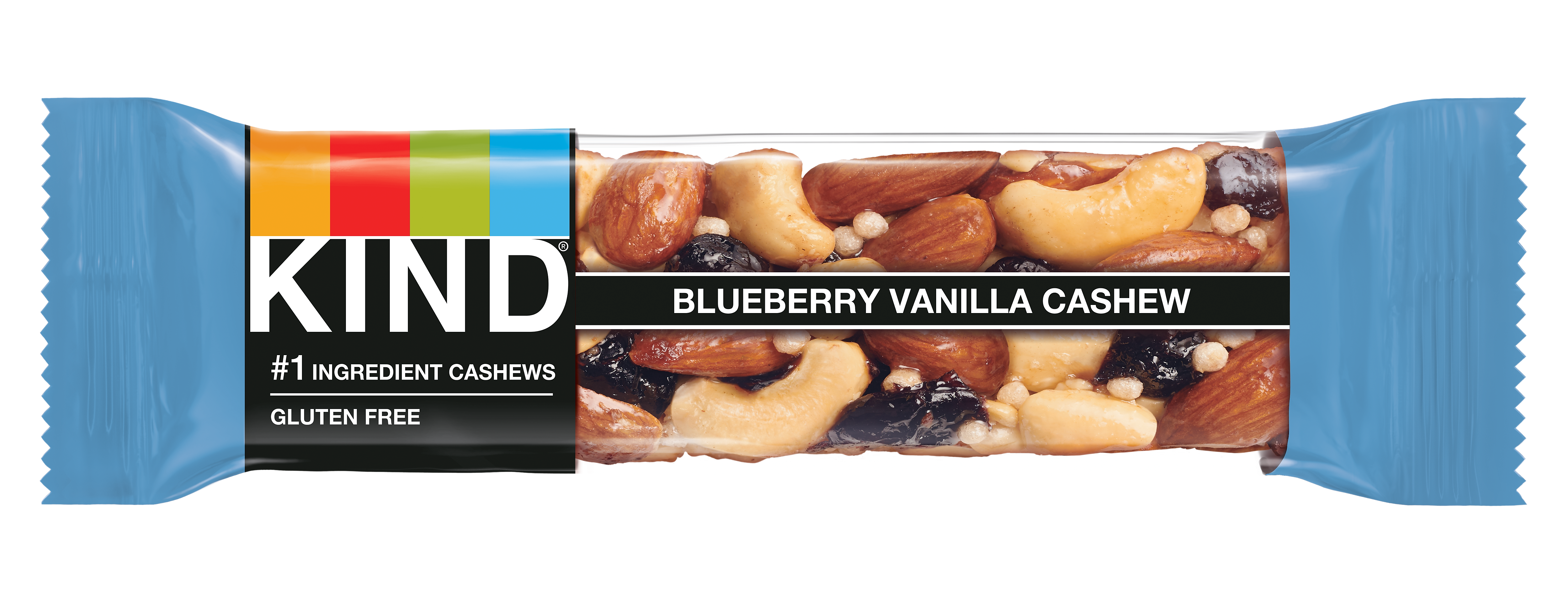 KIND Gluten Free Blueberry Vanilla & Cashew Nut Bar, 12 Bars/Box