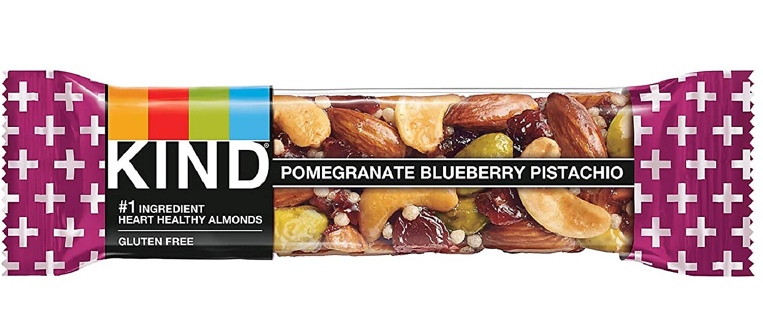 KIND Gluten Free Pomegranate Blueberry Pistachio Nutrition Bar, 1.4 oz., 12 Bars/Box